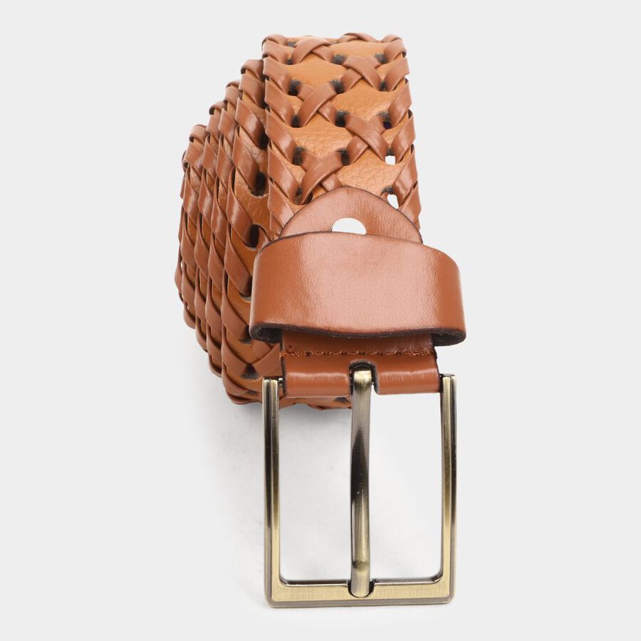 Men's Tan Polyurethane Casual Belt, , large image number null