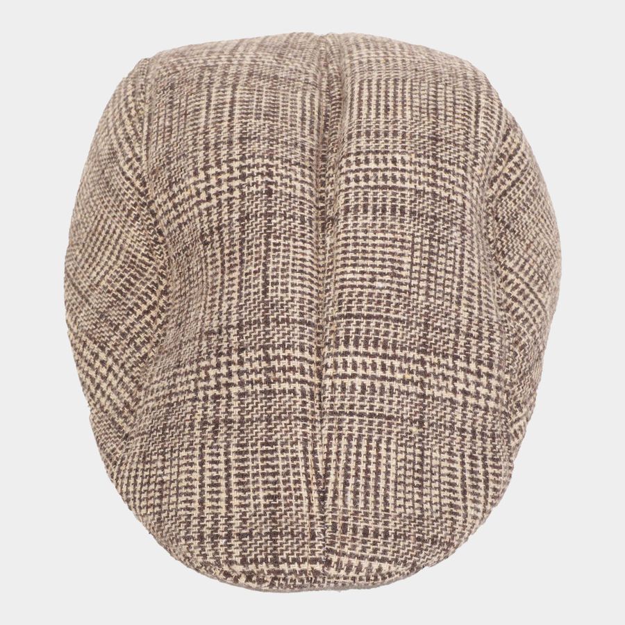 Acrylic/Wool Men Men Cap, Brown, , large image number null