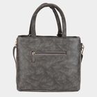 Grey Polyurethane Baguette Bag, , small image number null