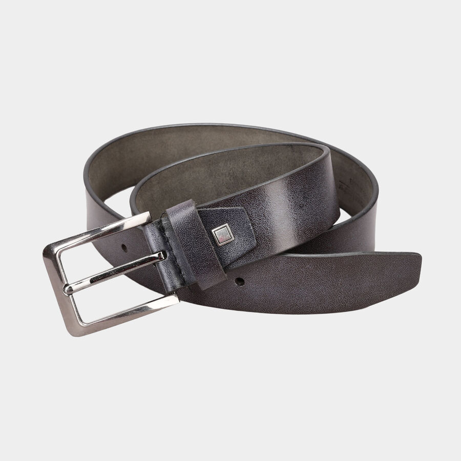 Men's Leather Casual Belt, Size 36, Smooth/Plain, , large image number null