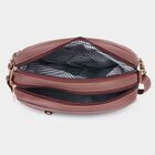 Women's Brown Polyurethane Handbag, , small image number null