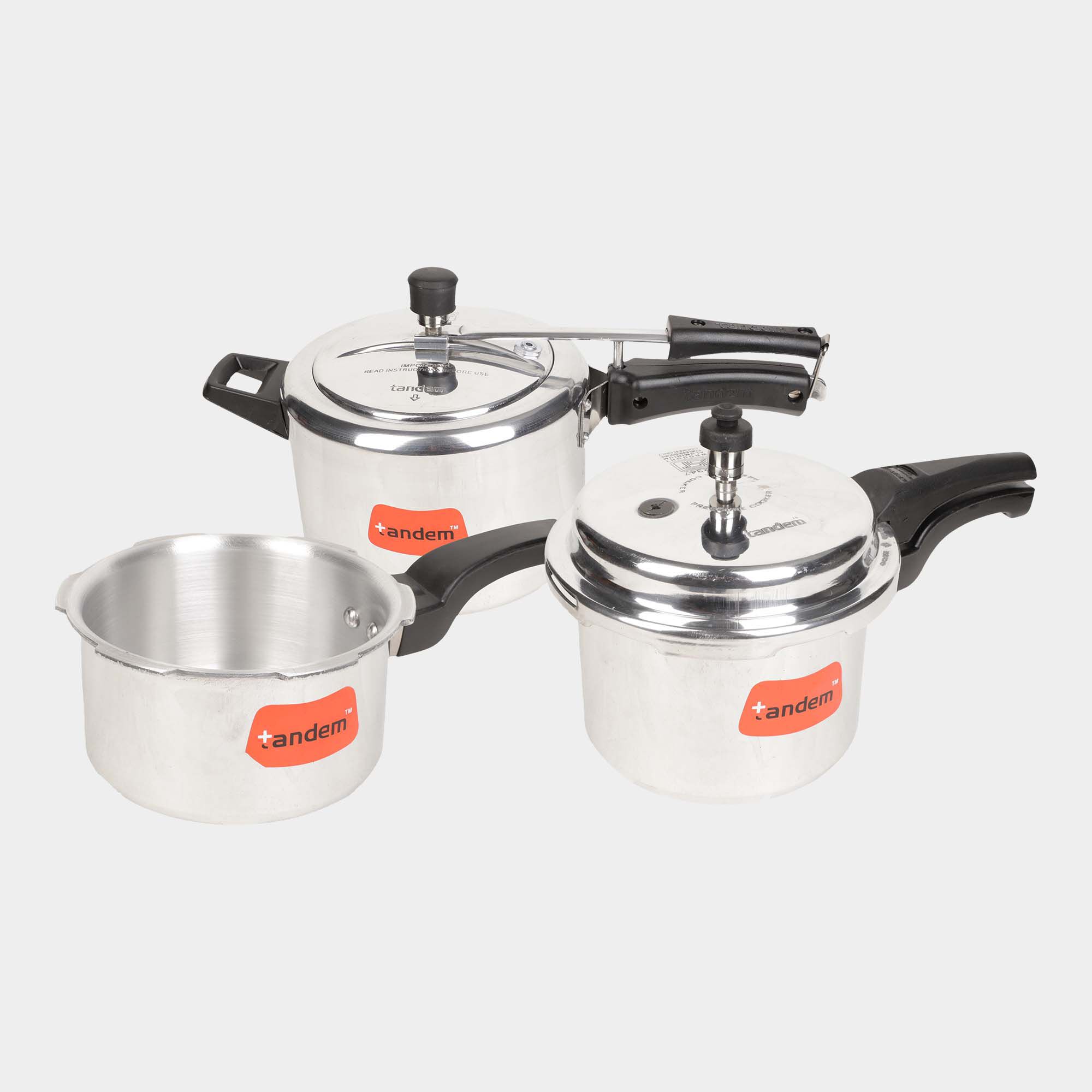 Tandem 2 3 5 L Pressure Cooker Aluminium Vishal Mega Mart India
