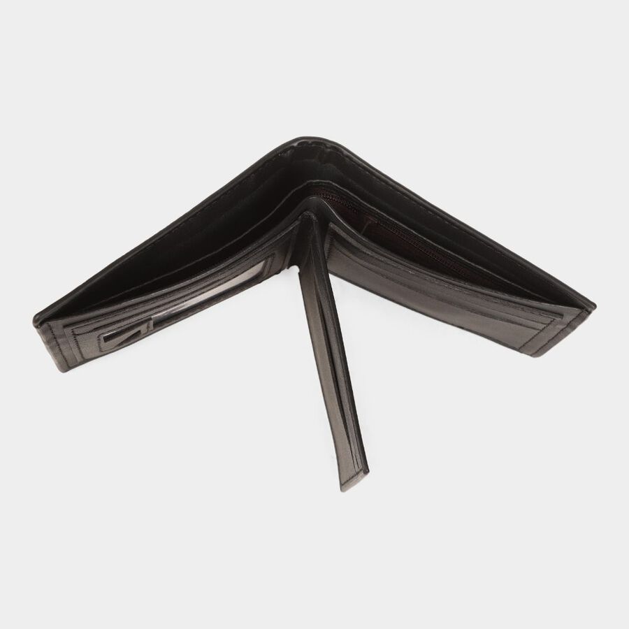 Men's Black Polyurethane Wallet, , large image number null