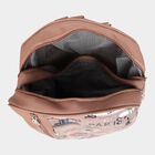 Women's Brown Polyurethane Backpack, , small image number null
