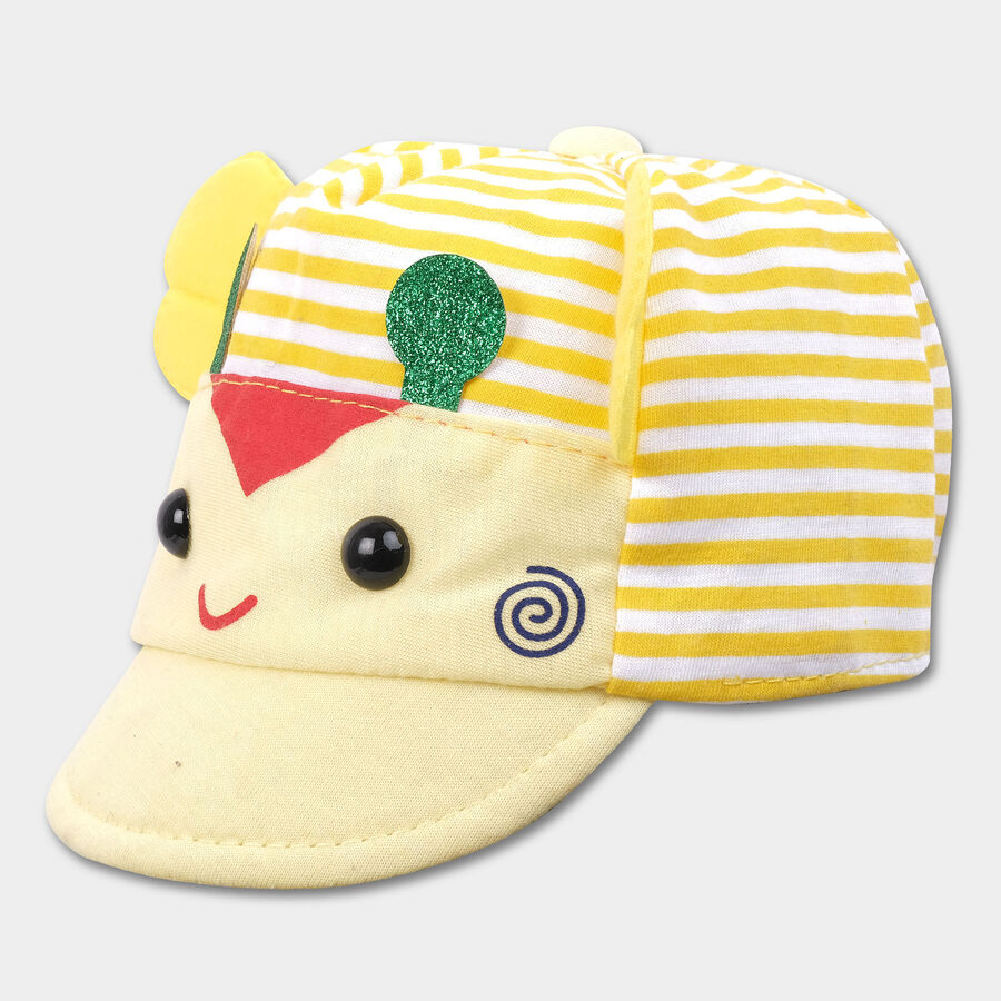Kids' Yellow Fabric Cap, , large image number null