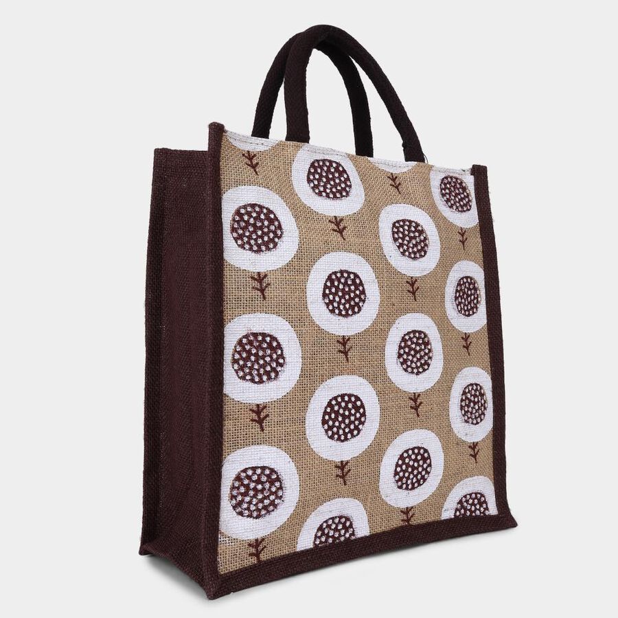 Brown Jute Lunch Bag, , large image number null