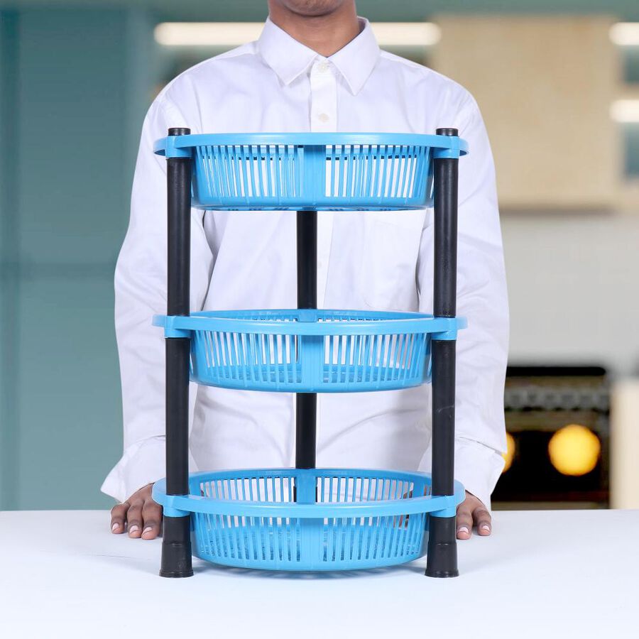 3-Tier Plastic Rack, , large image number null