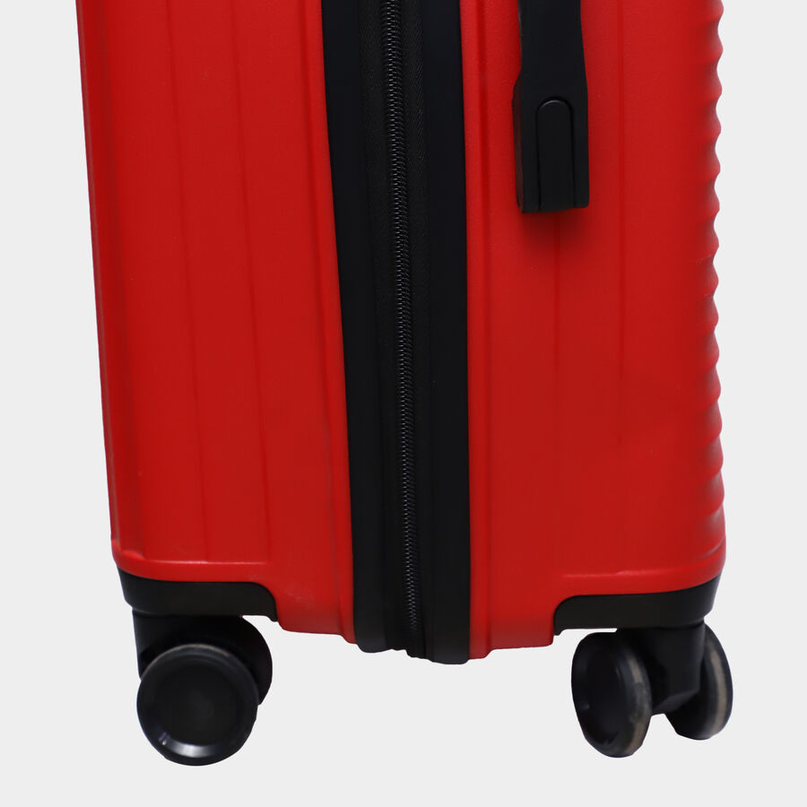 8-Wheel Red PVC Matee Hard Case Trolley, Medium, , large image number null