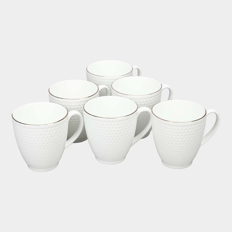 220 ml Bone China Mug Set of 6, , large image number null