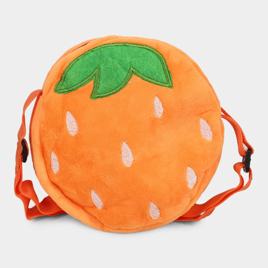 Kids Orange Shape Fabric Bag, , large image number null
