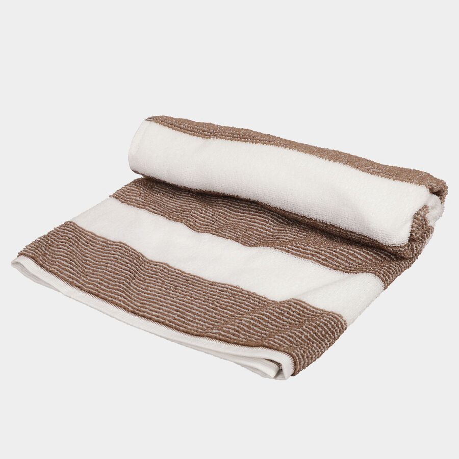 200 GSM Beige Microfiber Bath Towel, , large