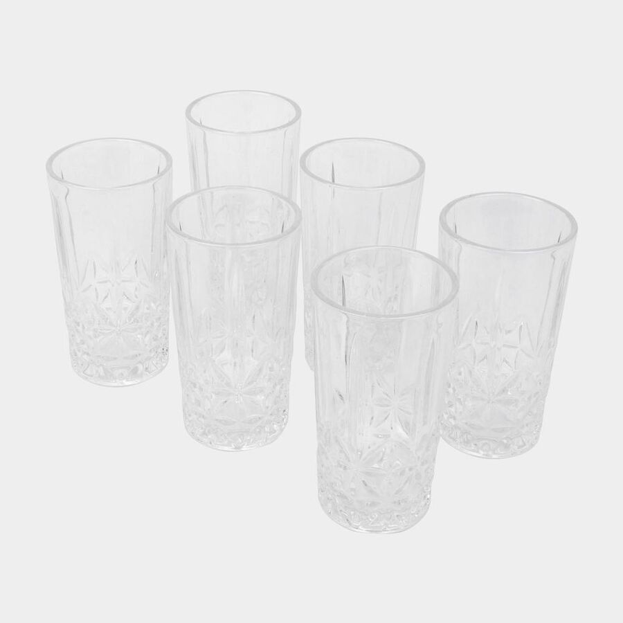 255 ml Glass Tumbler Set of 6, , large image number null