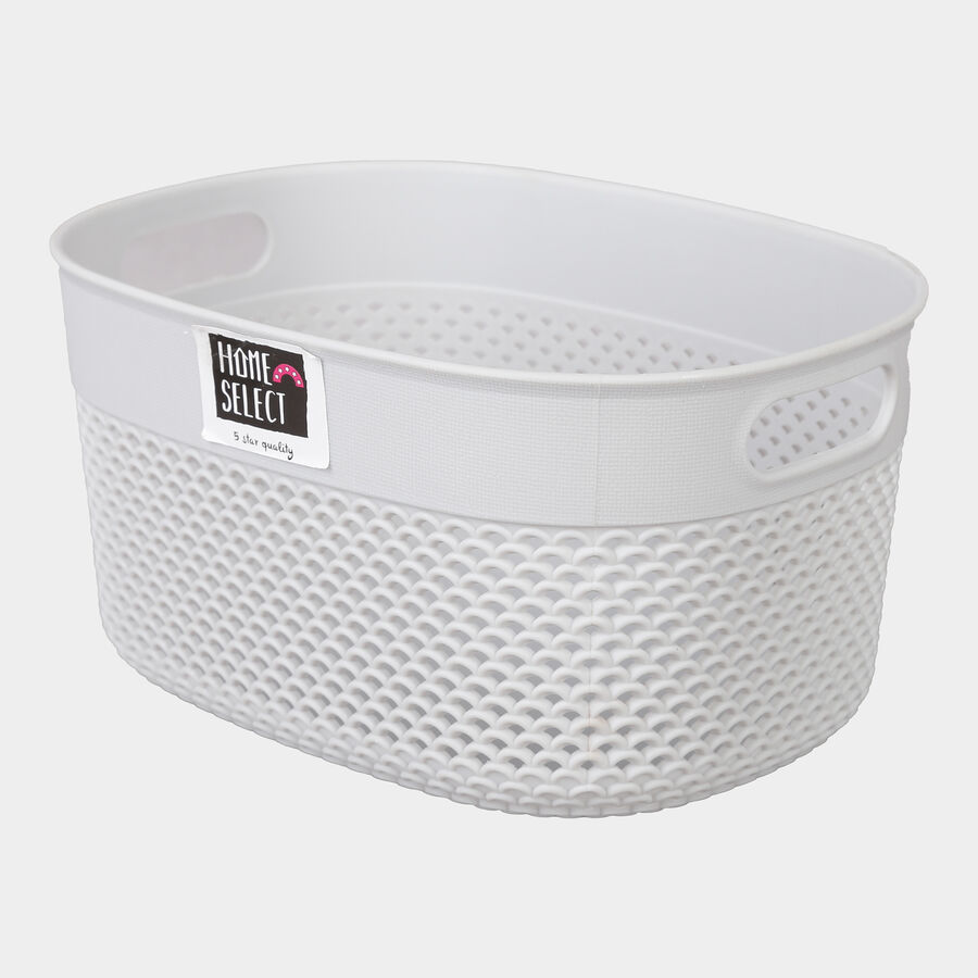 Grey Plastic Basket, , large image number null