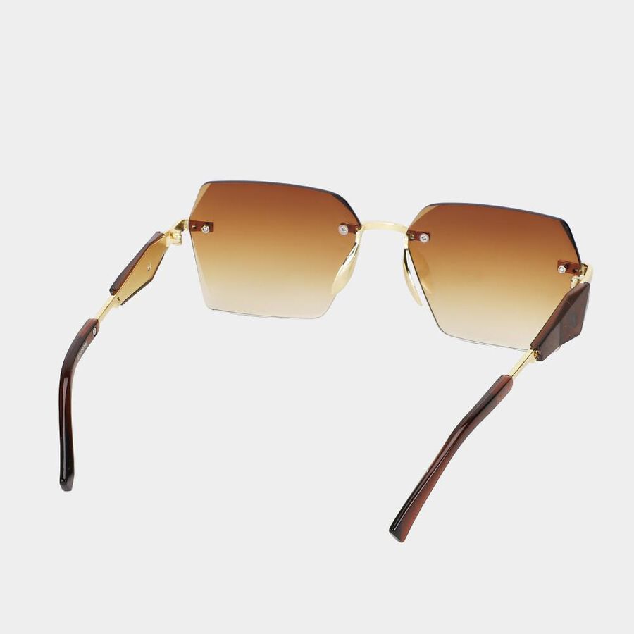 Men's Brown Plastic Mens Sunglasses , , large