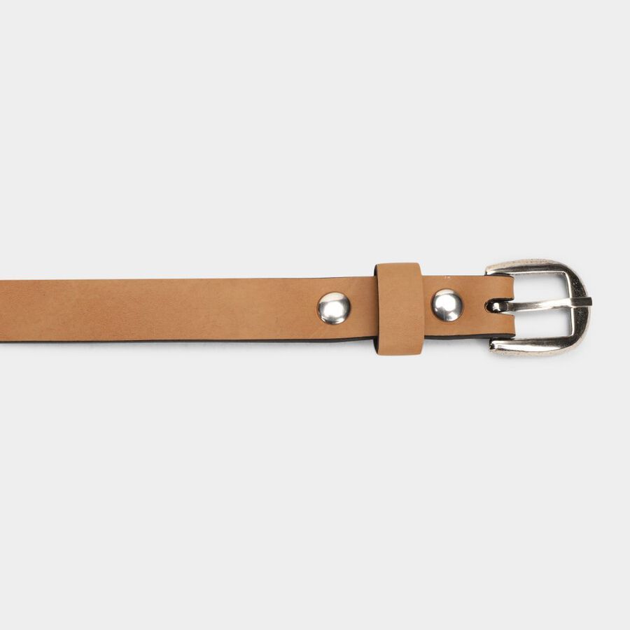 Women's Tan Polyurethane Belt, , large image number null