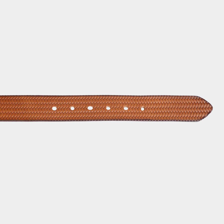 Men's Polyurethane Casual Belt, Size 32, Textured, , large image number null