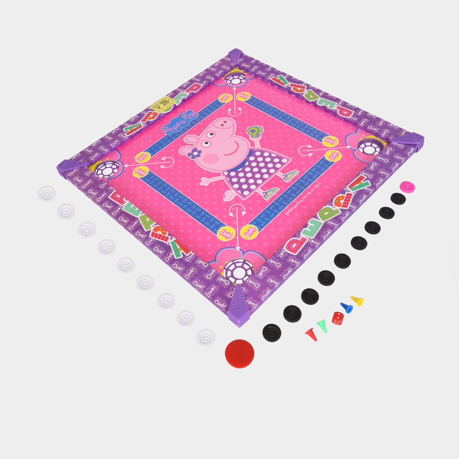 Peppa Pig Carrom Board With 19 Coins & Striker (20 in.), , large image number null