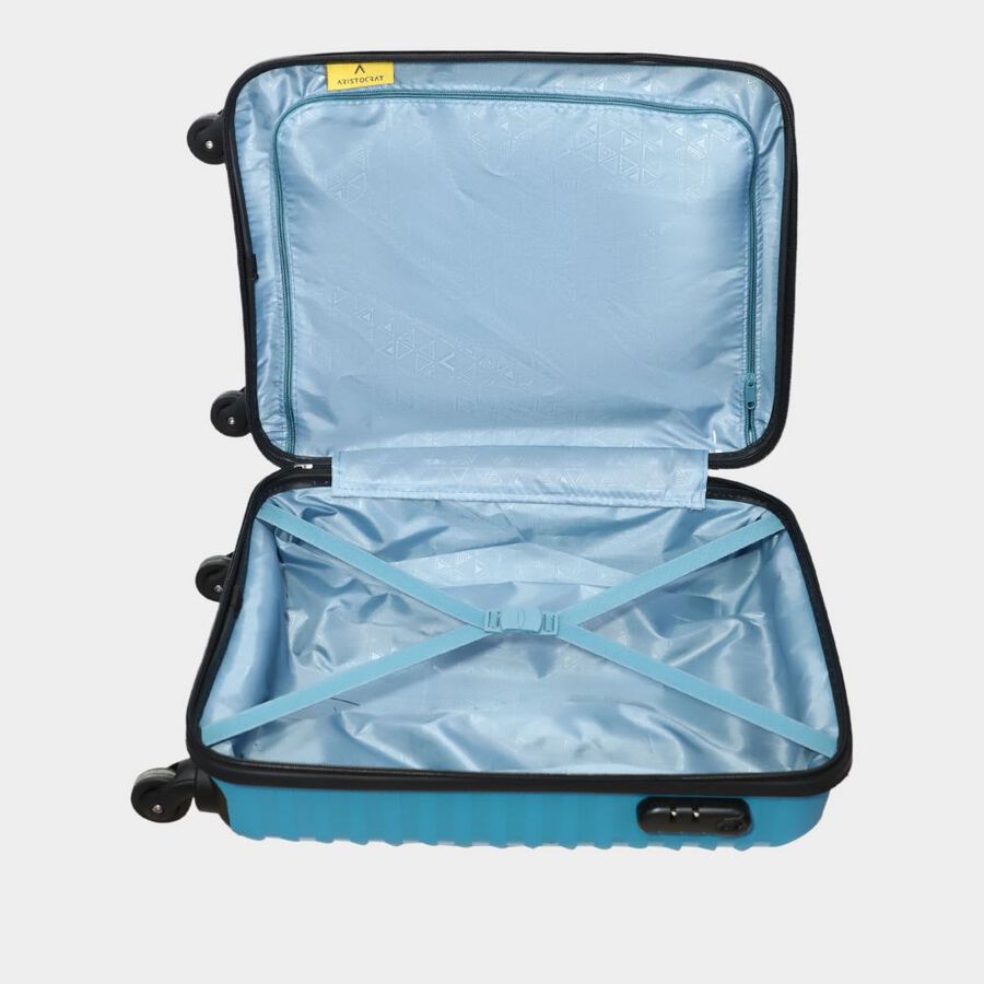 4-Wheel Light Blue Polypropylene Hard Case Trolley, Small + Medium + Large, , large image number null