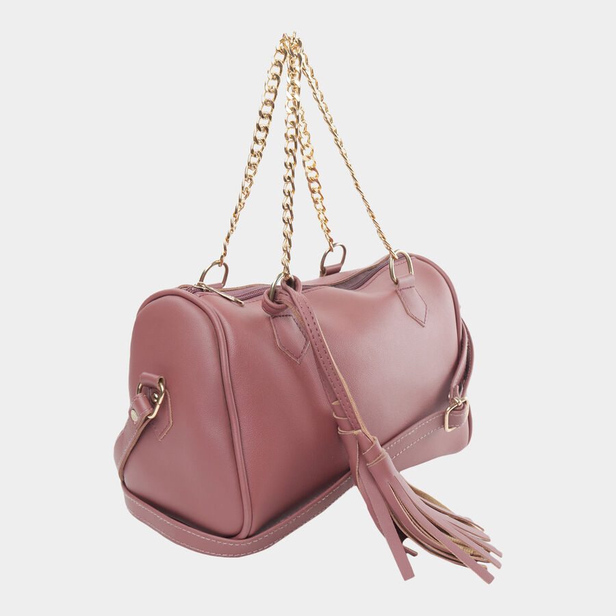 Women's Polyurethane Zipper Sling Bag, , large image number null