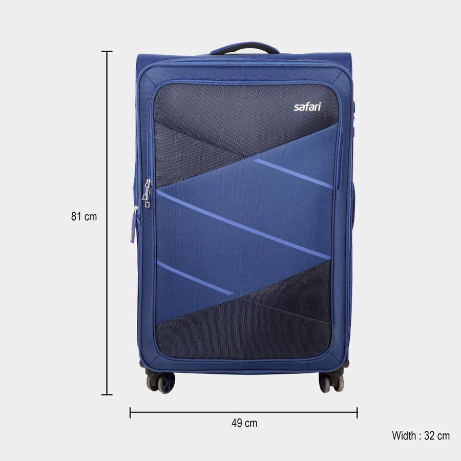 8-Wheel Polyester Soft Case Trolley, Large, , large image number null