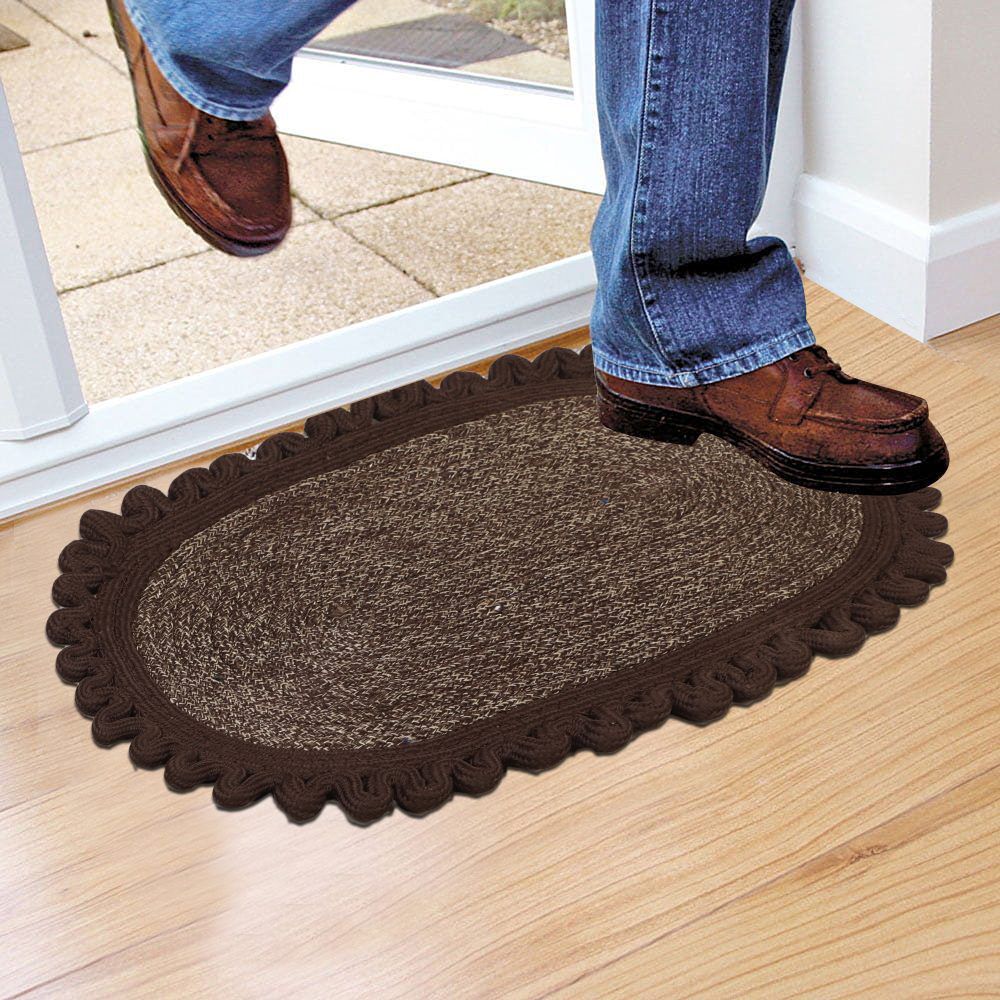 Home Beautiful                         Brown Polyester Door Mat