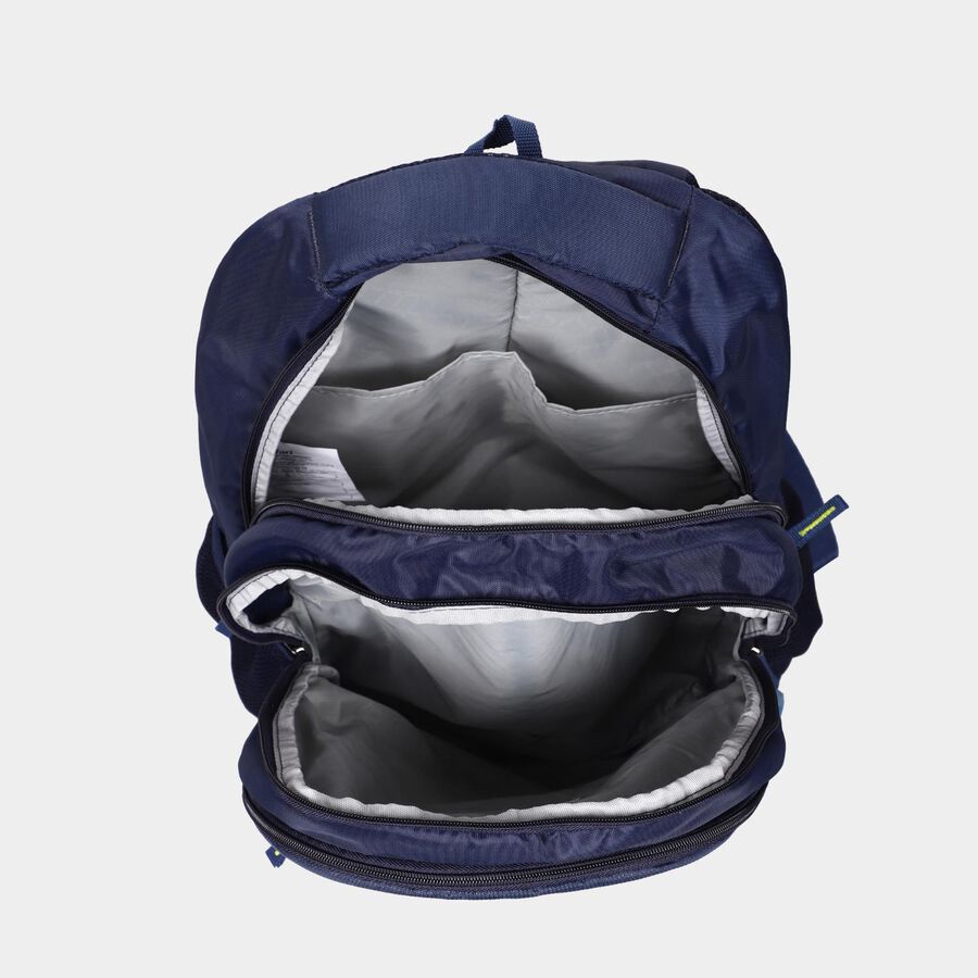 Dark Blue Polyester Backpack, 30 L (Approx), , large image number null