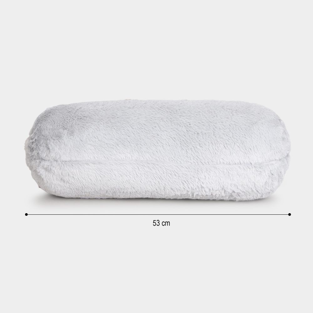 Fuzzy bolster pillow outlet