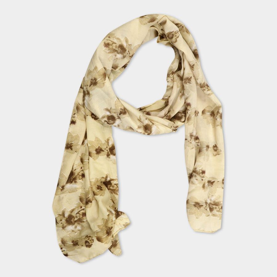 Women's Dark Green Viscose Scarf, , large image number null