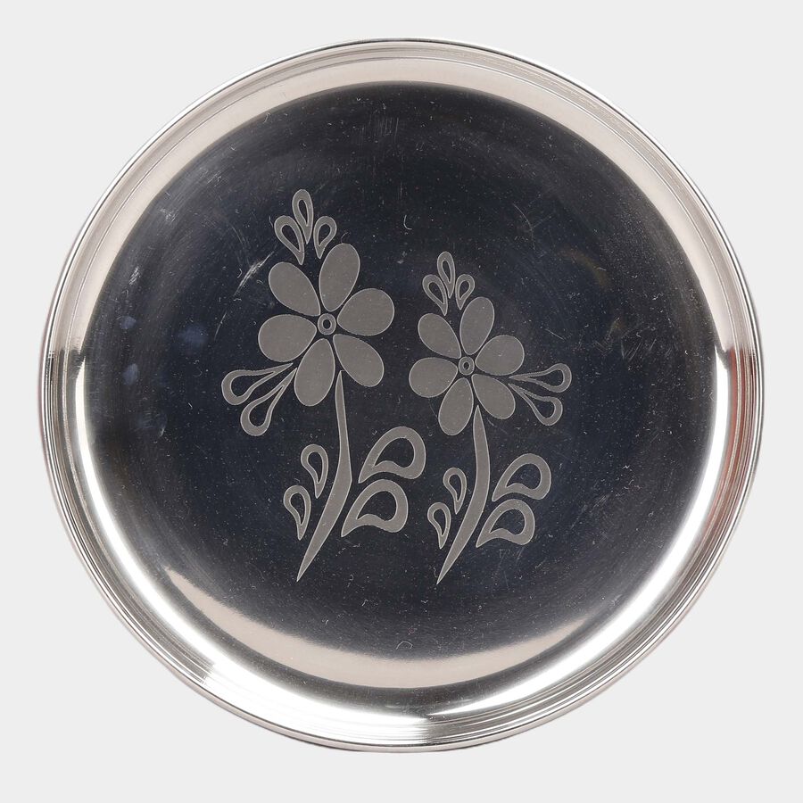 Stainless Steel Half Plate (Thali) - 11 cm, , large image number null