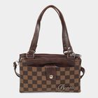 Women's Brown Polyurethane Sling Bag, , small image number null