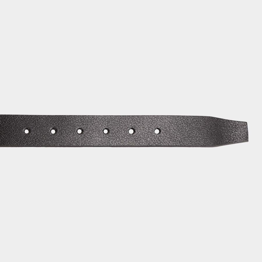 Men's Black Leather Formal Belt, , large image number null
