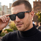 Men's Black Plastic Sunglass , , small
