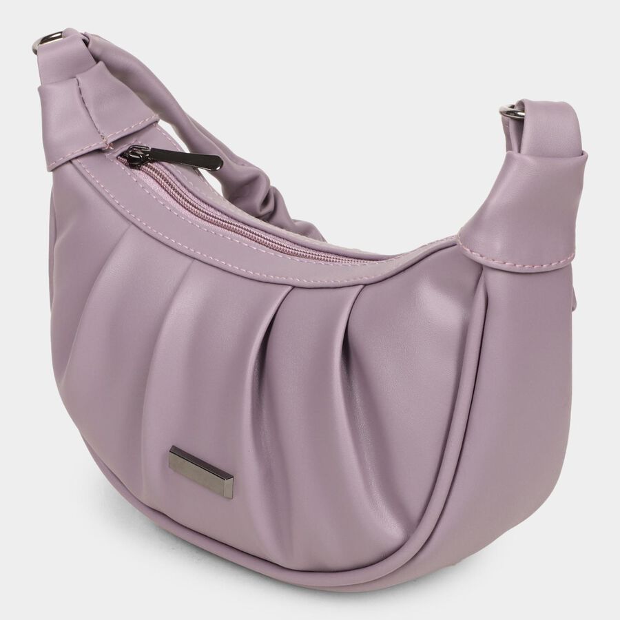 Women's Lilac Polyurethane Sling Bag, , large image number null