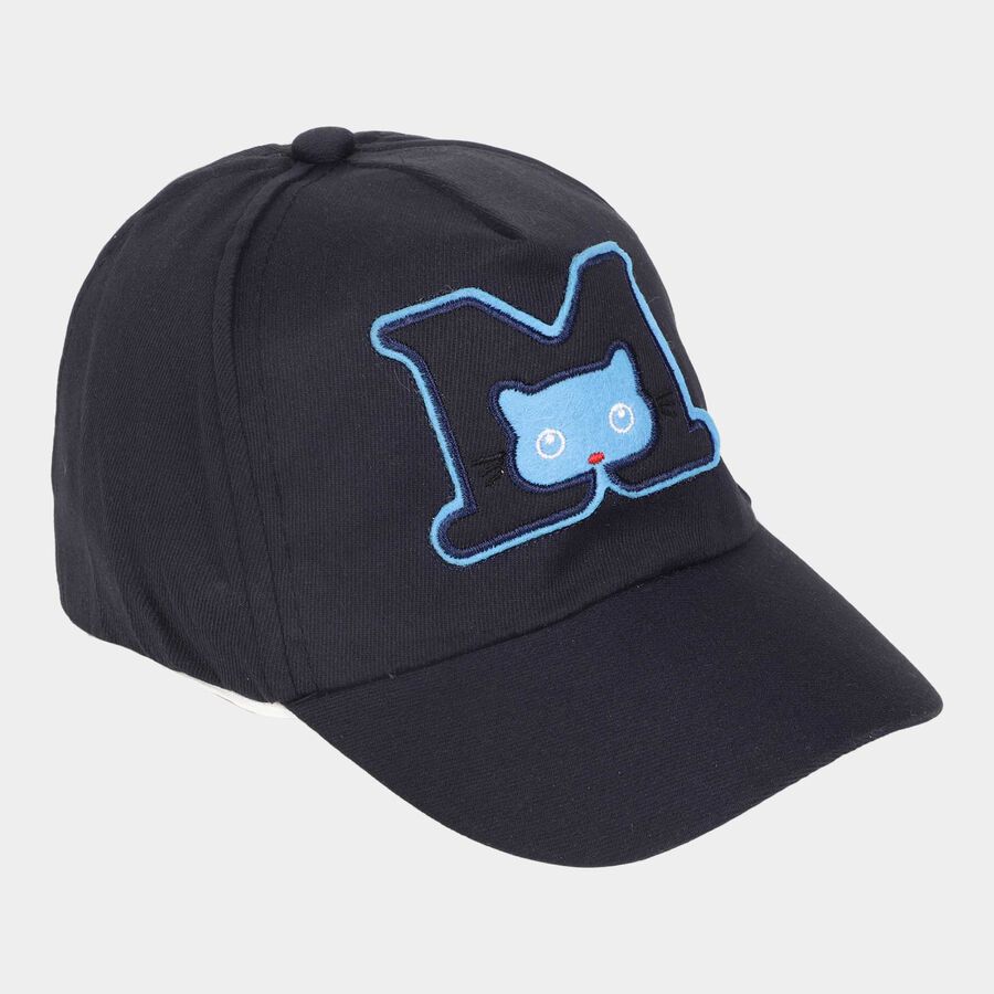 Kids' Black Canvas Cap, , large image number null