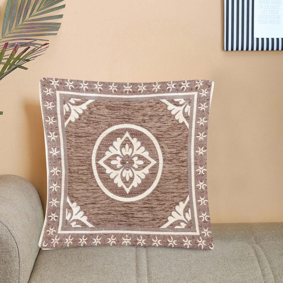 Jacquard Microfiber Cushion Cover, , large image number null