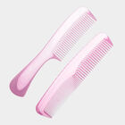 Plastic Hair Comb, Set of 2 - Colour/Design May Vary, , small image number null