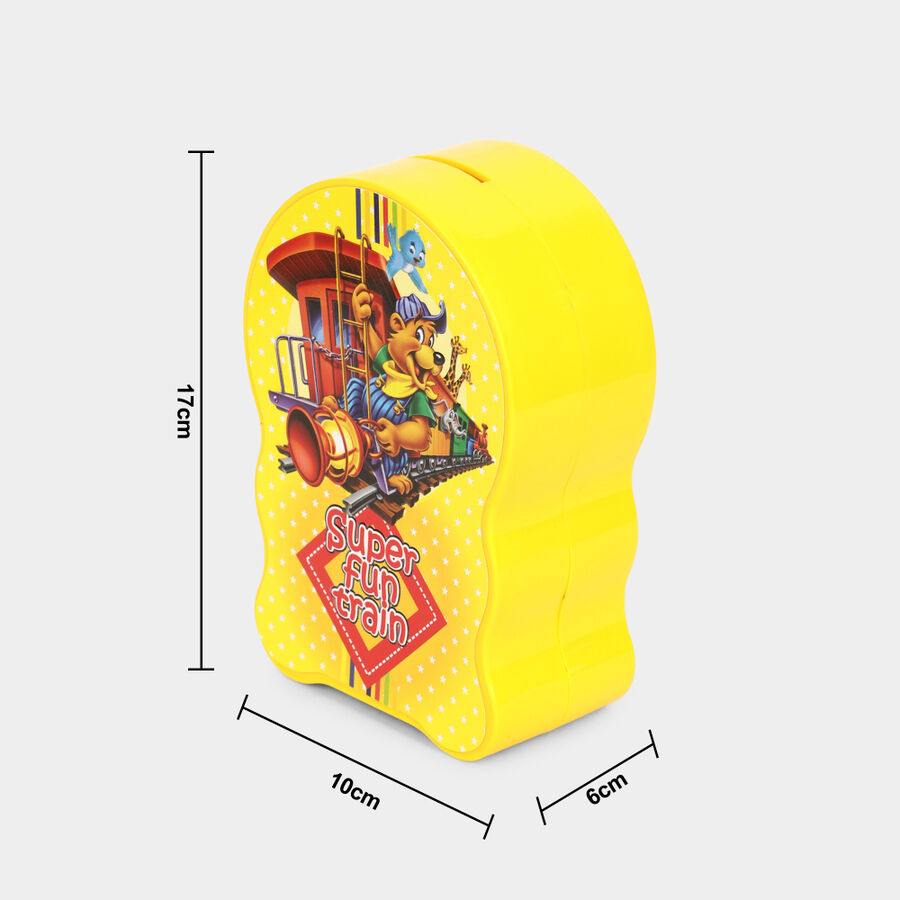 Kid's Multicolour Plastic Coin Bank, , large image number null