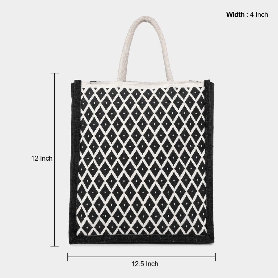 Black Canvas Lunch Bag, , large image number null