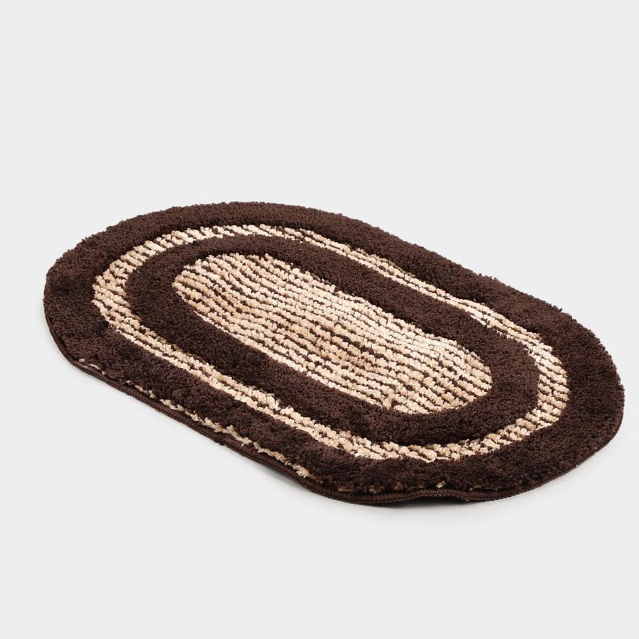 Anti-Skid Brown Polyester Door Mat, , large
