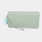 Women's Polyurethane Zipper Hand Pouch, , small image number null