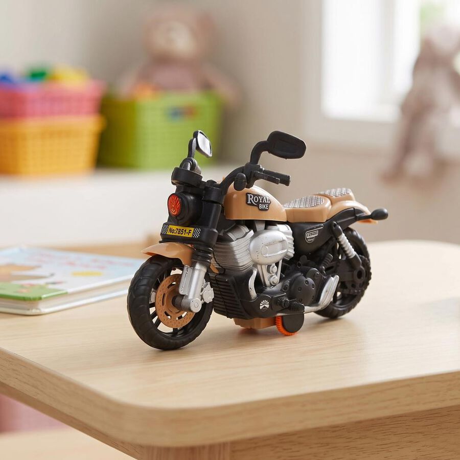 Kid's Royal Bike Classic-600 Plastic Toy Motorcycle, , large