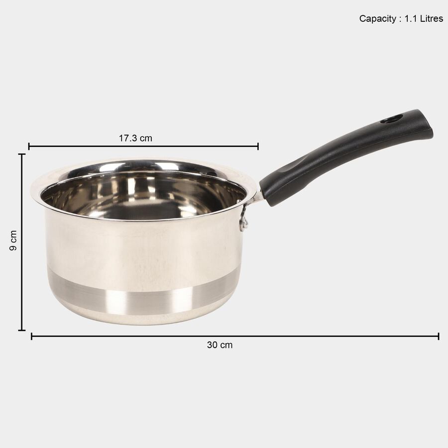 1.1 L Steel Saucepan, , large image number null