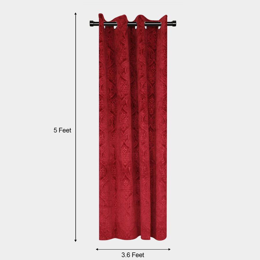 5ft. Maroon Window Curtain, , large image number null