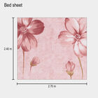 120 GSM Pink Polyester Double Bedsheet, , small image number null