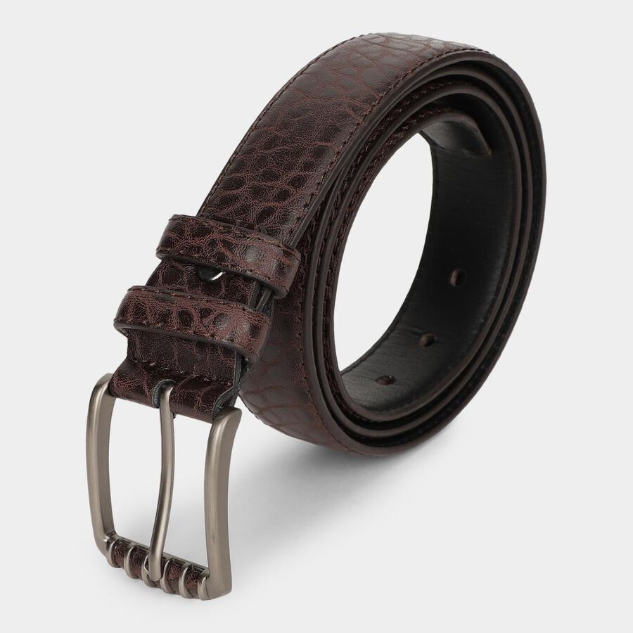 Brown Pu Casual Belt, , large image number null