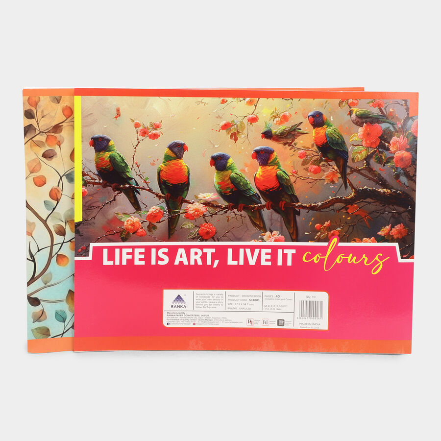 40 Pages Drawing Book, Set of 2, , large image number null