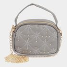 Women's Polyurethane Zipper Sling Bag, , small image number null