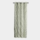 5ft. Bedroom Light Sage Green Printed Eyelet Curtains, , small image number null