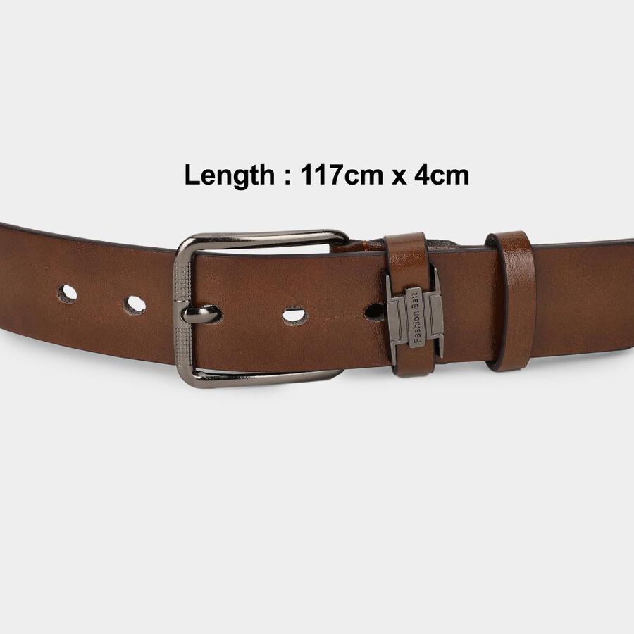 Brown PU Casual Belt, , large