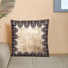 Brown Microfiber Cushion Cover, , small image number null
